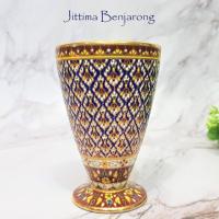 ราคา จิตต์ติมา เบญจรงค์ แก้วไวน์เบญจรงค์ (สินค้า OTOP 5 ดาว) (9174232605)