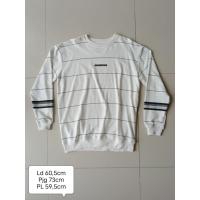 ราคา [ไซส์ L] เสื้อเชิ้ตผู้ชายโอเวอร์ไซส์ Preloved เสื้อแขนยาวลายทางสีขาว เสื้อเชิ้ตแขนยาวผู้ชาย แถบสีขาว (43113873086)