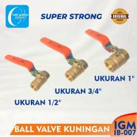 ราคา IGM บอลวาล์วทองเหลือง 1/2" 3/4" 1" บอลวาล์วทองเหลืองหยุดวาล์ว IB-007 IGM (56653372052)