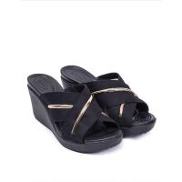 ราคา แท้ CROCS Leigh II Metal Block XStaps Wedge รองเท้าลำลองผู้หญิง (8003844920)