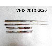 ราคา คิ้วกันกระแทกประตูข้าง VIOS ปี 2013-2020 โครเมี่ยม งานLEKONE (8734718389)