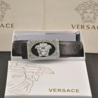 ราคา Versace เข็มขัดหนังแท้ลายปั๊มดีไซน์หัวมัจฉา มีตัวล็อกเหล็กสี่เหลี่ยม สำหรับใส่กางเกงทางธุรกิจ (48753245869)