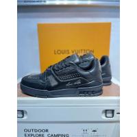 ราคา รองเท้าผ้าใบ Louis Vuitton สําหรับผู้ชายสีดําลําลอง MQA5 (25840121501)