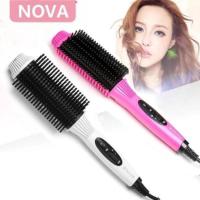 ราคา Nova NHC-8810 หวีแปรงไฟฟ้า ยืดตรง ม้วนโรล ทำวอลลุ่ม (สีชมพูบานเย็น) (558566311)