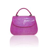 ราคา กระเป๋าหนังปลากระเบนขัดเงา (Genuine Stingray Polished Handbag) (6687647690)