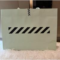 ราคา แท้ % Used Off-White paper bag ถุงกระดาษแบรนด์เนม สีเขียวอ่อน พาสเทล ขนาดใหญ่ ใส่กระเป๋า รองเท้าได้ พร้อมส่ง (25908438748)