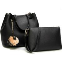 ราคา กระเป๋าแฟชั่นผู้หญิงเกาหลี เซต2ใบพร้อมสายสะพาย รุ่น stm17 (1133474502)