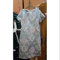 ราคา เดรสผ้าทอ งานปักนูน มือ1 งานป้ายบน ป้าย Widelia size L (5529435073)