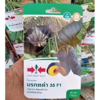 ราคา เมล็ดพันธุ์ฟักทอง มรกตดำ35F1 ตราศรแดง (40617632041)