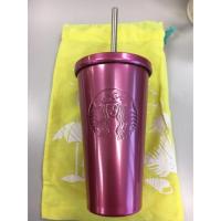 ราคา Starbucks stainless High Gloss Cold Cup Pink 16oz แก้วสแตนเลส สีชมพู (703240526)