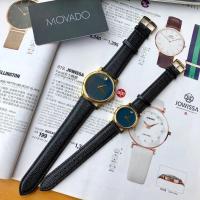 ราคา [บรรจุภัณฑ์กล่องต้นฉบับ Order ของแท้] มี No Better Movado ในตลาด (Movado) นาฬิกาสายหนังแท้สวิส ULTRA SLIM ULTRA-Thin Quartz รุ่นคู่ (56953784916)