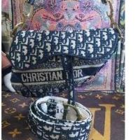 ราคา กระเป๋าดิออร์แซดเดิลอ้านม้าสีน้ำเงินกรมมือหนึ่งไฮเอน (20966663657)