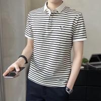 ราคา เสื้อโปโลแขนสั้น คอปก ปักลายทาง แฟชั่นฤดูร้อน สไตล์นักธุรกิจ สําหรับผู้ชาย ไซซ์ M - 3xl (22347063971)