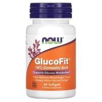 ราคา สารสกัดใบอินทนิลน้ำ NOW Foods, GlucoFit, 60 Softgels (17695104753)