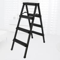 ราคา บันได 4 ชั้น บันไดแบบอลูมิเนียม บันไดช่าง Coolpow อเนกประสงค์ พับเก็บได้ (สีดำ) (5376030437)