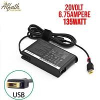 ราคา 20V 6.75A 135W USB Adapter Charger Lenovo Y40-7O Y40-80 Y50-70 Y50-80 Y70-70 Y70-8O Y520-15 Y530-15 (56702923117)