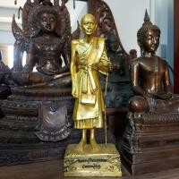 ราคา ✅️พระบูชาหลวงปู่ศุข (พระครูวิมลคุณากร) วัดปากคลองมะขามเฒ่า อ.วัดสิงห์ จ.ชัยนาท✅️เนื้อทองเหลืองปิดทองเก่าเดิมๆทั้งองค์สูง (23252554888)