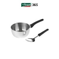 ราคา 365 X Seagull ชุดหม้อด้ามญี่ปุ่น 18 ซม. พร้อมทัพพี ซีกัล (29086493523)