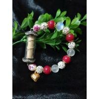 ราคา สร้อยข้อมือตะกรุดสาริกาดอกไม้ทอง ร้อยใส่คริตตัสและหินนำโชคห้อยจี้หัวใจทองไมครอน (15751030563)