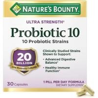 ราคา โปรไบโอติกส์ Nature's Bounty Ultra Strength Probiotic 10, Health and Immune Support 30เม็ด (28372676589)