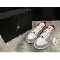 ราคา Air jordan 1 low Light smoke grey “gym red” (11159202501)