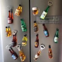 ราคา New Cute Mini Beer Bottle Opener Refrigerator Magnet Simulation Bar Bottle Opener Creative Decoration Screwdriver Magnet (22584926679)