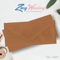 ราคา ซองการ์ดแต่งงาน สีCopper สำหรับใส่การ์ดขนาด 4X9 นิ้ว (50ซอง/แพค) (11303716644)