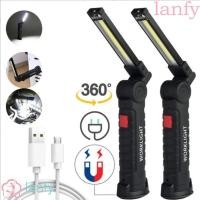 ราคา ไฟฉาย LED LANFY ไฟ LED ทํางาน COB หรี่แสงได้กันน้ํา 5 โหมด 360° หมุนโคมไฟตรวจสอบแบบพกพาแบบชาร์จ ยูเอสบี พร้อมตะขอแม่เหล็กบาร์บีคิว (55653182263)