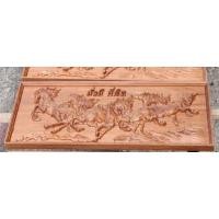 ราคา ไม้แกะสลัก(ม้ามงคล8ตัว) carved wood horse (9213717394)