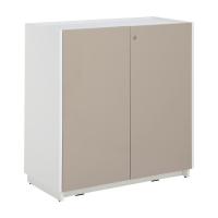 ราคา INDEX LIVING MALL ตู้เอกสารเตี้ย รุ่นสไตล์โล่ พลัส ขนาด 84 ซม. - สีขาว/เบจ (24850761144)