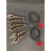 ราคา ไม้จารยันต์มงคลนาคเกี้ยวแร่เหล็กน้ำพี้ 390 บาทแถมฟรีประคำแร่ 1 เส้น (28454614623)
