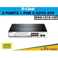 ราคา Gigabit Switching Hub D-LINK (DGS-1210-10P) 8 Port with PoE + 2 Port SFP (11') - ประกันตลอดการใช้งาน (3809063385)