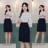 ราคา กระโปรงทำงานเอวสูง ทรงเอผ่าหลัง ยาว20' Lilac Skirt (25133709726)