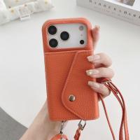 ราคา ลายลิ้นจี่สามเหลี่ยมกรณีบัตรiPhone17promaxเคสโทรศัพท์Crossbodyสามารถพกพา16 15 14 13 12 11Pro Maxหนังป้องกันกรณี (47450677595)