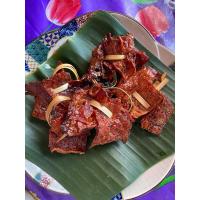 ราคา หมูแดดเดียวแห้ง หมูร้อยตอก หมูแผ่นร้อยตอก 10พวง (26125091093)