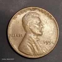 ราคา เหรียญลินคอล์นอเมริกา หลังรวงข้าว ปีเก่า 1954 (ผลิตน้อย) (25532292351)