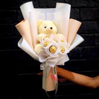 ราคา ช่อเฟอเรโร่ Ferrero Rocher 7 ลูก และตุ๊กตาหมี (27025120320)