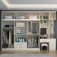 ราคา ตู้เสื้อผ้าห้องนอนที่เรียบง่ายทันสมัยพร้อมโต๊ะเครื่องแป้งตู้ข้างโต๊ะคอมพิวเตอร์ประกอบไม้สี่ห้าหกแปดตู้เสื้อผ้าขนาดใหญ่ (42124213956)