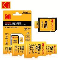 ราคา [ส่งจากไทย แท้]การ์ด Micro SD Card Kodak U3 A1 100MB/s | 64GB, 128GB, 256GB | V30 4K HD วิดีโอ (43451445681)