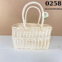 ราคา ตะกร้าหวายสี่เหลี่ยมสีขาว 0258 (44263500222)