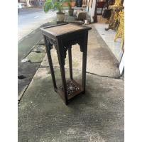 ราคา โต๊ะไม้เนื้อแข็งแกะสลักแต่งหวาย ย36ก36ส 85cm โต๊ะข้าง โต๊ะหัวเตียง วางพระบูชา วางแจกันดอกไม้ (28807598990)