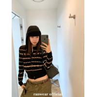 ราคา Phil Island Contrast Color Soft Waxy Short เสื้อคาร์ดิแกนถักหนา (46252852872)