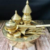 ราคา ชุดเชี่ยนหมาก-ชุดเชี่ยนหมากโบราณ-เนื้องานทองเหลืองหนา (7435153023)