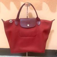 ราคา longchamp planetes red size m short ไซคเอ็ม หูสั้น (7330734656)