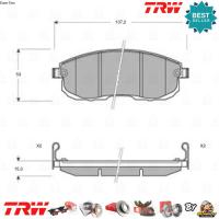 ราคา TRW ATEC ผ้าเบรคหน้า Nissan PULSAR C12 ปี 2014-On TRW ATEC GDB 7886 AT พัลซาร์ (29650619608)
