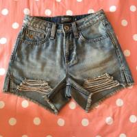 ราคา กางเกงยีนส์ขาสั้น cc double o แท้ (size 25) (3912464751)