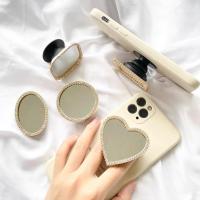 ราคา (พร้อมส่ง✴︎⟡) Griptok กระจกกรอบเงิน/ทองฝังเพชร ที่ยึดมือถือหรูดูแพง มีสไตล์เข้ากับเคสได้ง่าย (12237099466)