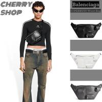ราคา OUTLETS ร้านขายส่วนลดบาเลนเซียก้า Balenciaga SUPERBUSY Waist Bag กระเป๋าคาดเอว กระเป๋าคาดหน้าอกของผ (28021662255)