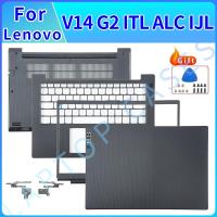ราคา ใหม่โน้ตบุ๊คสําหรับ Lenovo V14 G2 ITL V14 G2 ALC V14 G2 IJL LCD ปกหลังด้านหน้า Bezel Palmrest ด้านล่างบานพับเปลี่ยนสีดํา (25030706757)