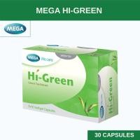 ราคา MEGA We care เมก้าวีแคร์ HIGREEN 30 's ไฮ-กรีน ผลิตภัณฑ์เสริมอาหาร 30 เม็ด (29591503691)